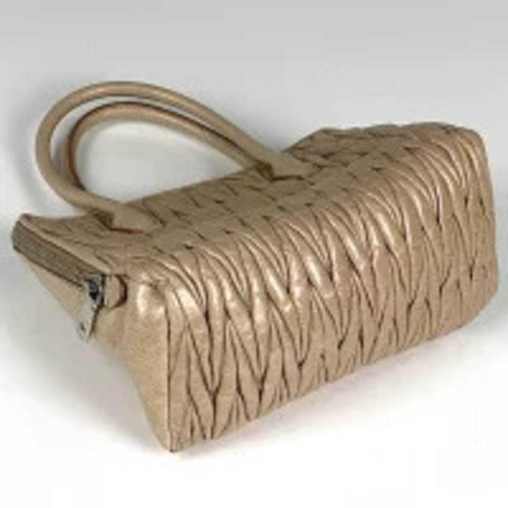 Miu Miu shoulder Matelasse pink bag beige handbag leather Pink Tan
